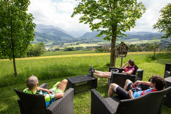 Steyrtalblick Radfahrer TVB Bad Hall