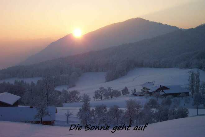 Die Sonne geht auf