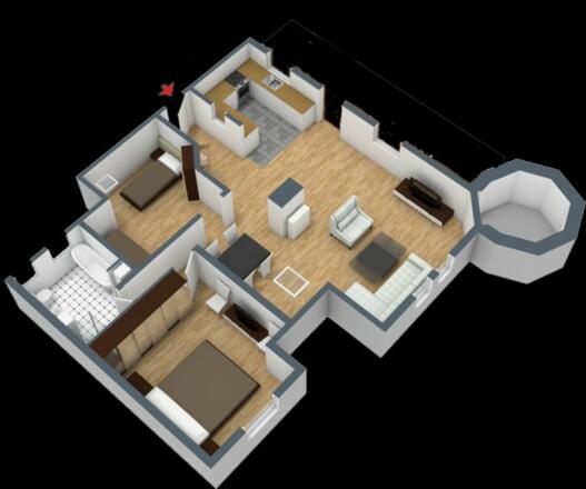 Grundriss FeWo Rommel