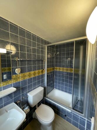 EZ_6_Badezimmer mit Tageslicht, Duschwanne und WC