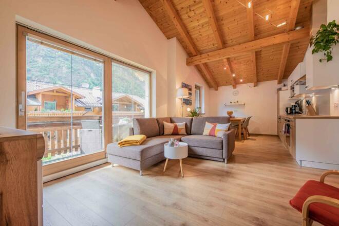 Großer offener Wohnbereich - Ferienwohnung Gabi