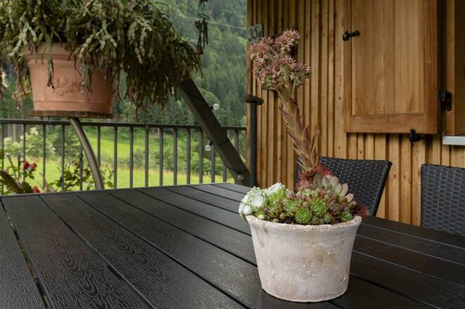 Terrasse mit Heizstrahler