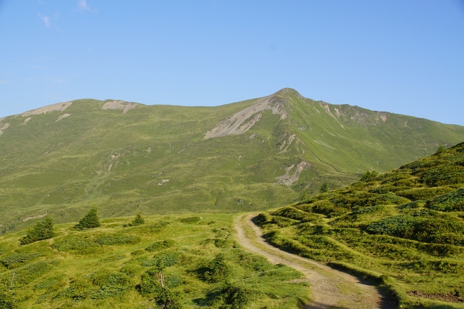 Blick auf den Gernkogel aus Richtung Hochsonnbergalm