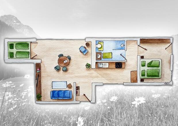 Dorfchalet Grundriss