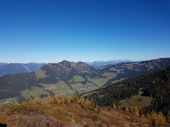 Herbst Ausblick Wanderung Loderstein