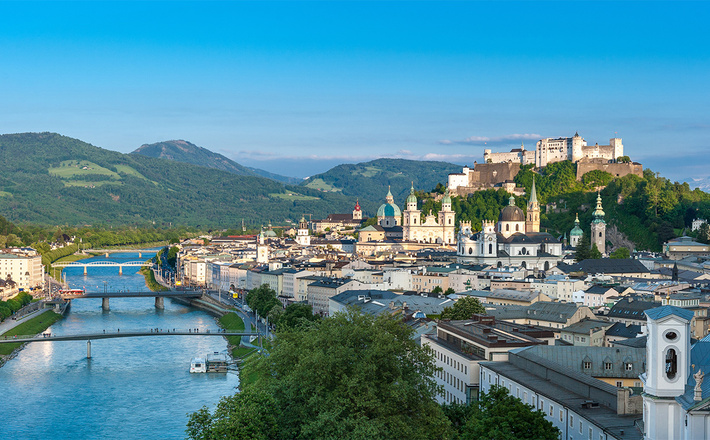 Der Blick auf Salzburgs Altstadt