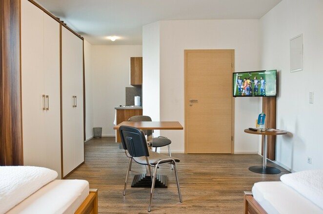 Apartments mit bis zu zwei Einzelbetten