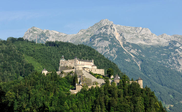 Die Burg Hohenwerfen im Salzburger Land