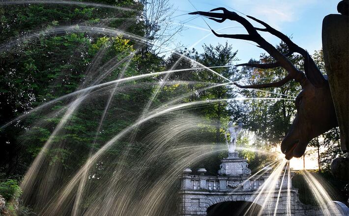 Wasserspiele im Schloss Hellbrunn