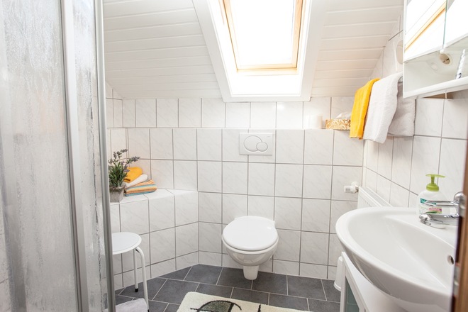 Dusche mit WC