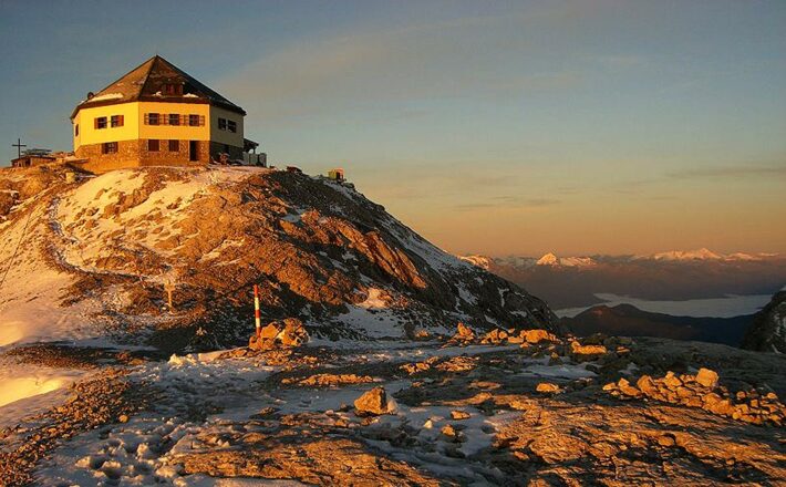 Das Matrashaus am Gipfel des Hochkönigs
