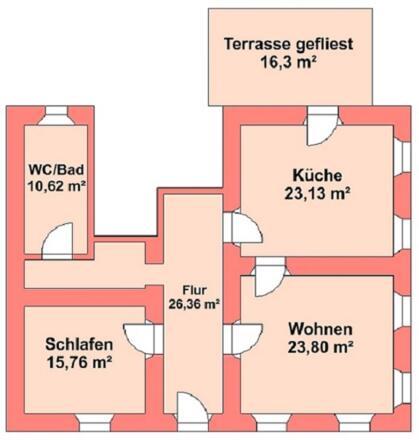 Grundriss Ferienwohnung