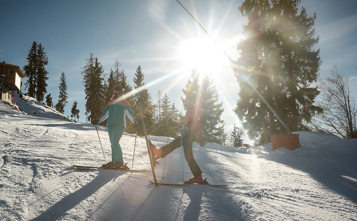 Skifahren am Götschen