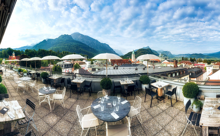 Sensationeller Blick auf Bad Reichenhall und die Berge