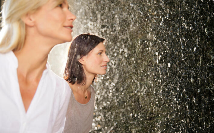 AlpenSole Inhalieren im Gradierhaus
