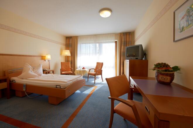 Einzelzimmer in der Hotelklinik