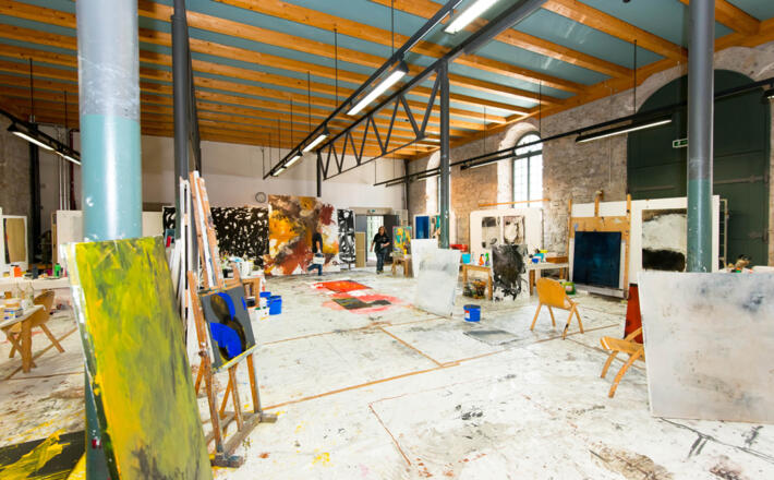 Kurssaal in der Kunstakademie