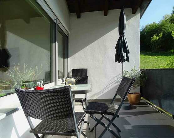 Balkon am Zimmer 1