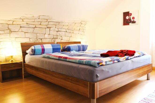 Schlafzimmer im Gästehaus Werner in Kelheim