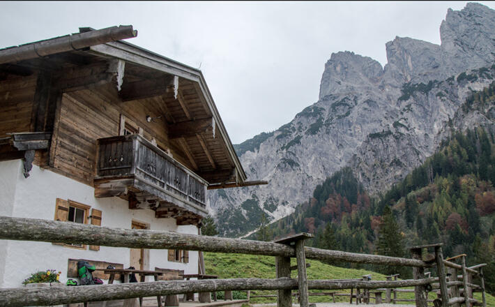 Die Mühlsturzhörner hinter der Ragert Alm