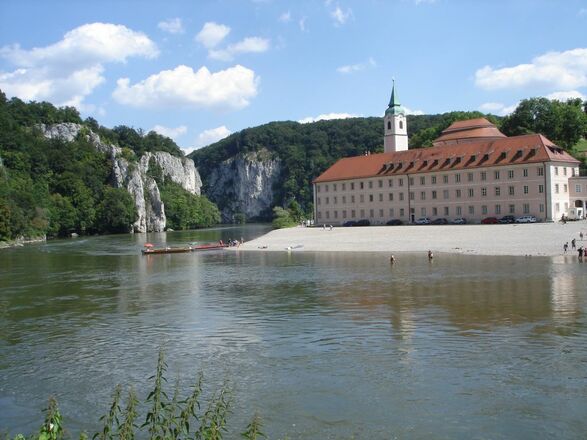 Kloster Weltenburg am Donaudurchbruch in Kelheim im Altmühltal