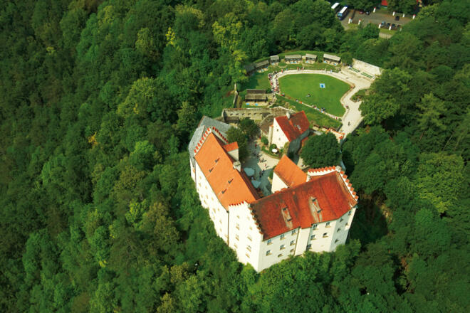 Schloss Rosenburg mit Falkenhof und Flugshow, Riedenburg