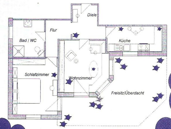 Ferienwohnung Holzapfel Bad Gögging Grundriss