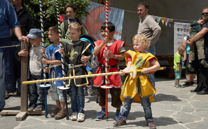 Mittelalterliches Treiben auf der Burg Hohenwerfen