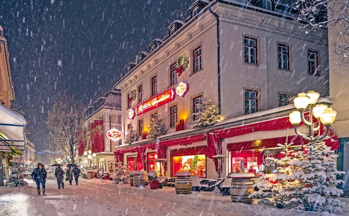 Das Café Reber im Winter