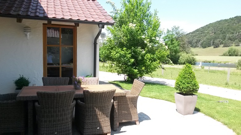 Frühstücksterrasse Ferienwohnung 5