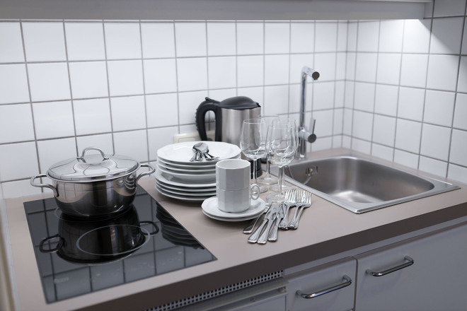 Kochnische in Crystls Appartement Granat
