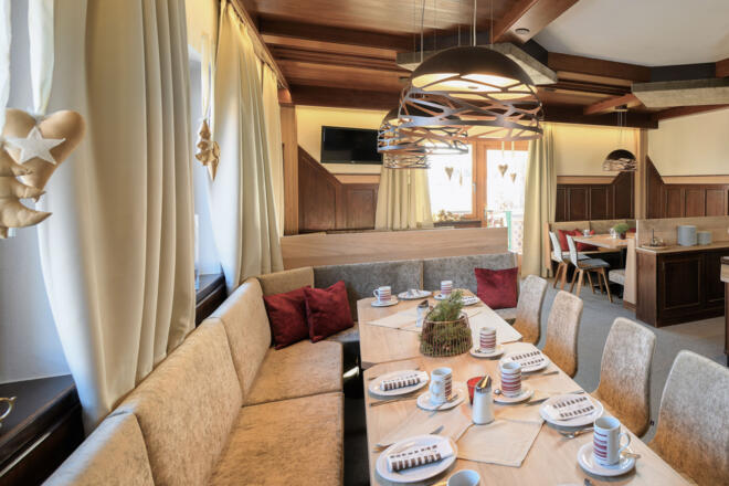 Frühstücksraum Harmls Aparthotel