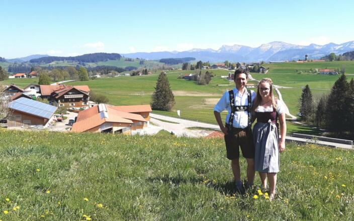 Die jungen Gastgeber: Titzian und Carina