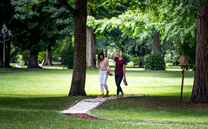 Der Barfußpfad im Ortenaupark Bad Reichenhall