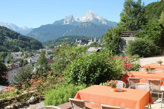 Terrasse mit Watzmann