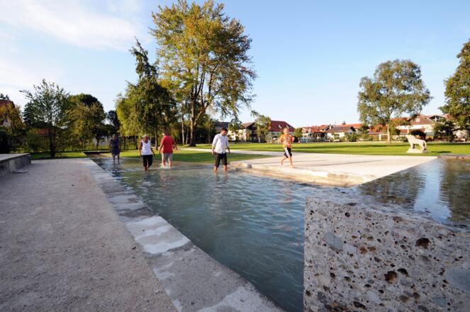 Wassertretbecken im Kurpark