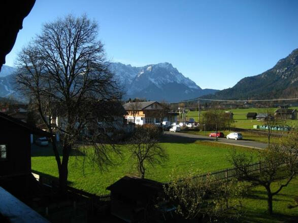 Zugspitzblick vom Balkon