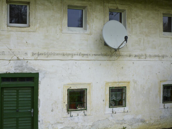Haus mit Bibelsprüchen. Z06