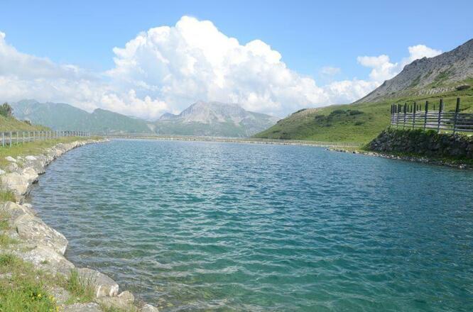 Speichersee bei Kriege-Alpe Oberlech