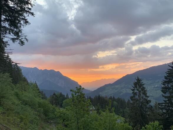 Sonnenuntergang von Bitschweil
