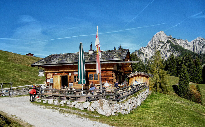 Litzlalm: Treff für Mountainbiker