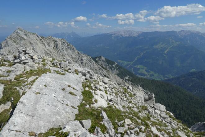 Blick vom Gipfel der Angelmauer in Richtung Hinterstoder