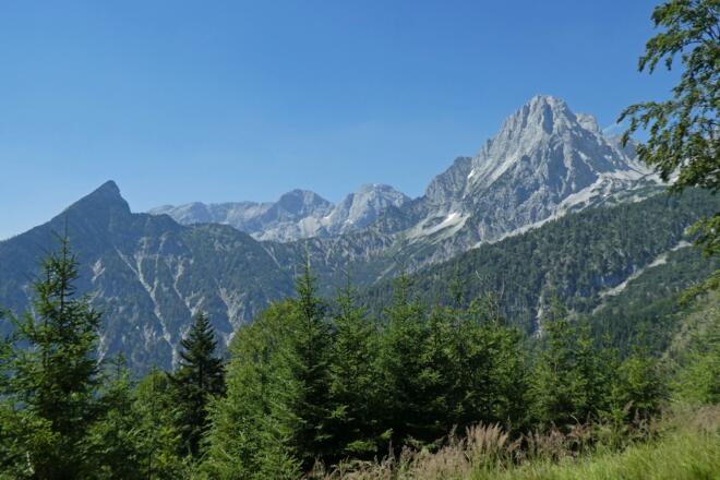 Ostrawitz, Brandleck, Kleiner Hochkasten, Großer Hochkasten und Spitzmauer (v.l.n.r.)