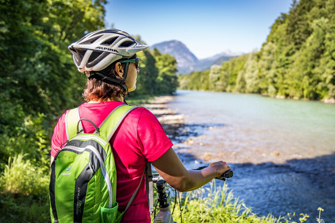 Radfahren an der Salzach