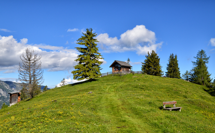 Die Bezoldhütte auf dem Toten Mann