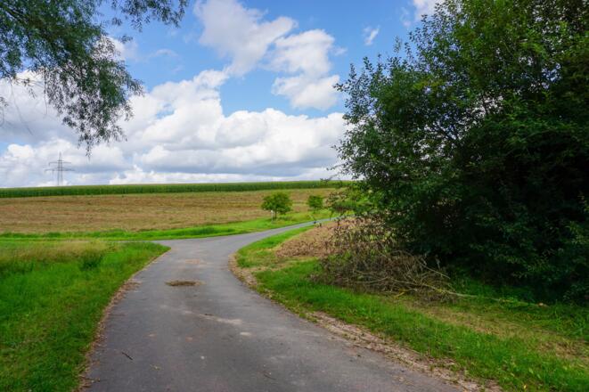 An der Straße entlang nach Untermerzbach