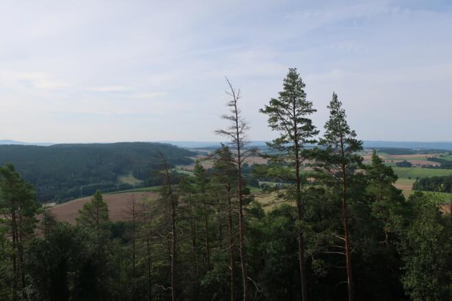 Ausblick vom Plestener Spitzberg