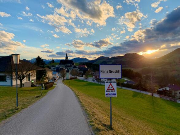 natur.Bank.wege - Freithofberg - Blick auf Maria Neustift