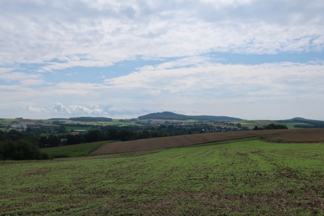 Blick auf Buchenrod und Großheirath