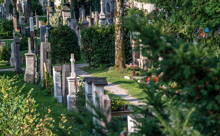 Gräber auf dem Alten Friedhof Berchtesgaden